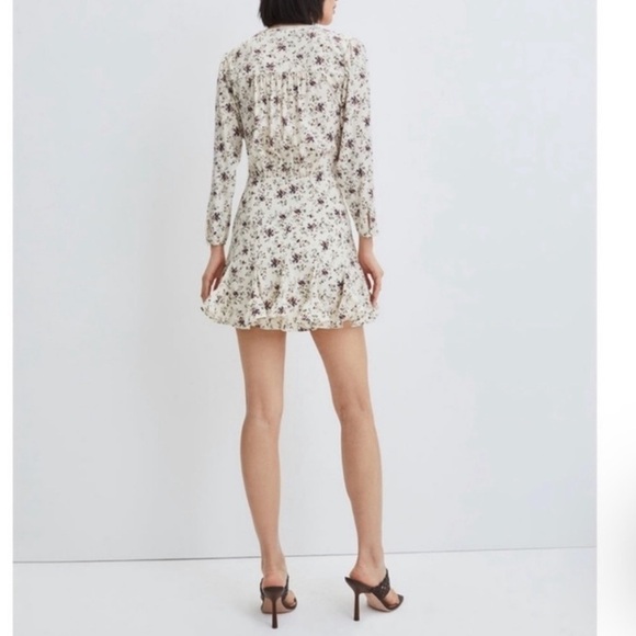 NWT Veronica Beard Riggins Dress Silk Floral Whitestone Mini Sz 12 - Picture 2 of 15